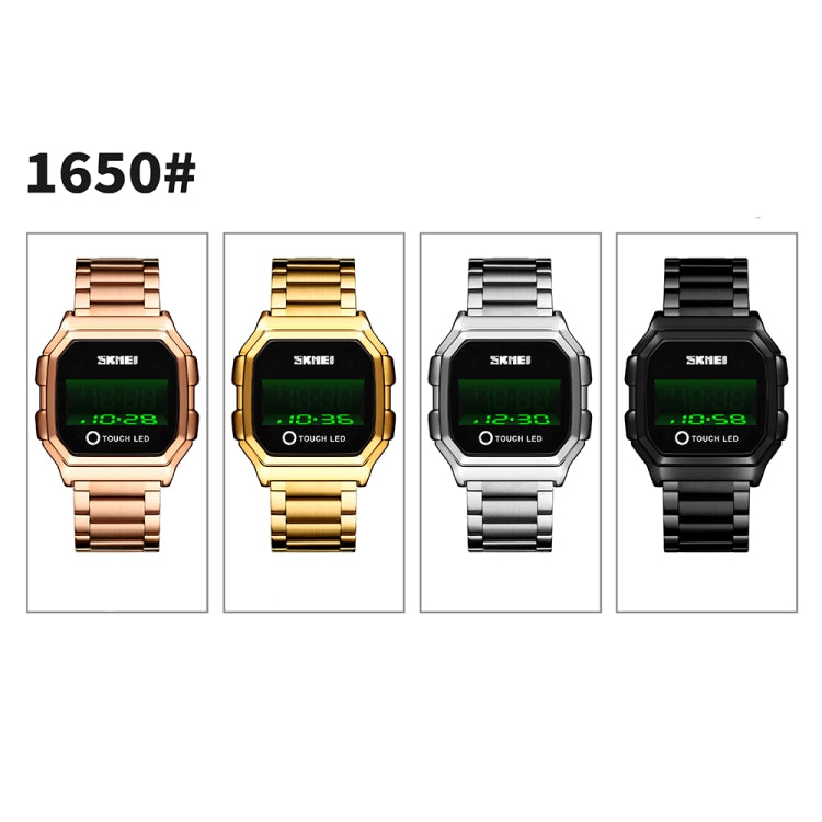 skmei-1650-steel-strap-version-led-digital-display-electronic-watch-with-touch-luminous-buttongold