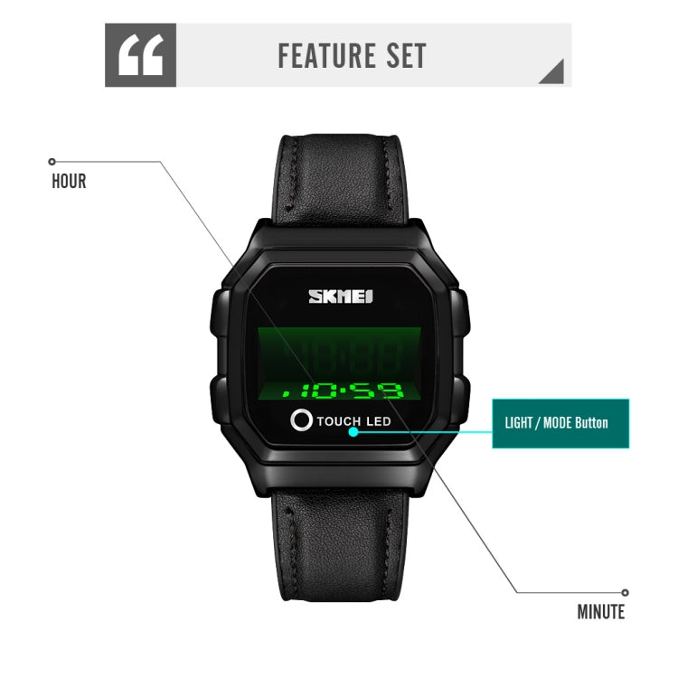 skmei-1650-steel-strap-version-led-digital-display-electronic-watch-with-touch-luminous-buttongold