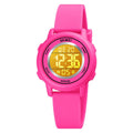 skmei-1721-triplicate-round-dial-led-digital-display-luminous-silicone-strap-electronic-watchrose-red