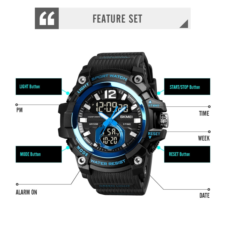 skmei-1725-three-time-led-digital-display-timing-luminous-electronic-watchblue