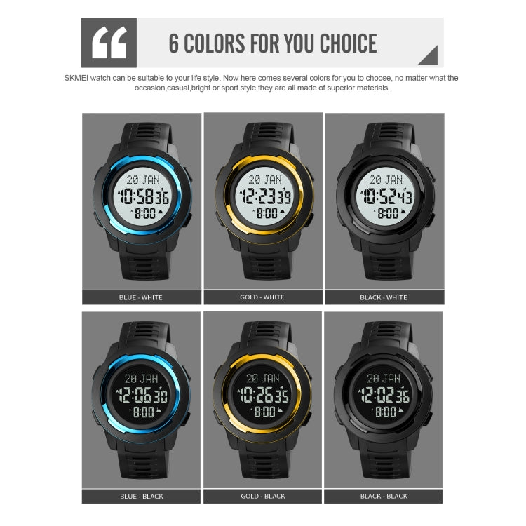 skmei-1729-qibla-calendar-timing-multifunctional-led-digital-display-luminous-electronic-watchgold-and-white