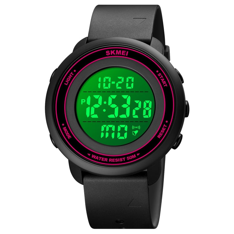 skmei-1736-triplicate-round-dial-timing-led-digital-display-luminous-electronic-watchrose-red-and-white