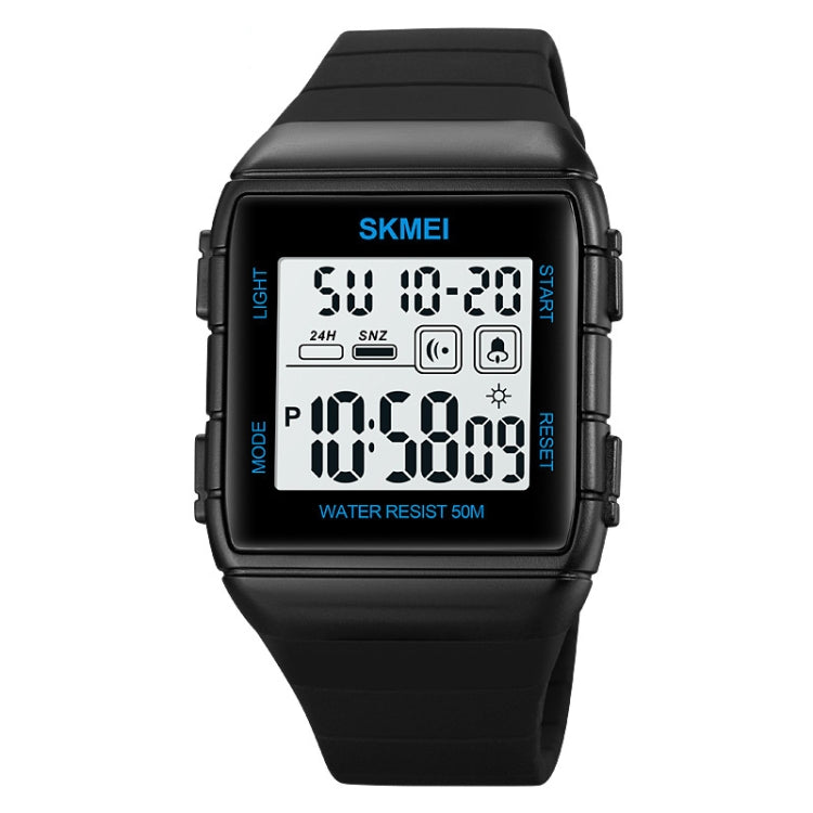 skmei-1960-stainless-steel-buckle-silicone-strap-waterproof-electronic-watchblue