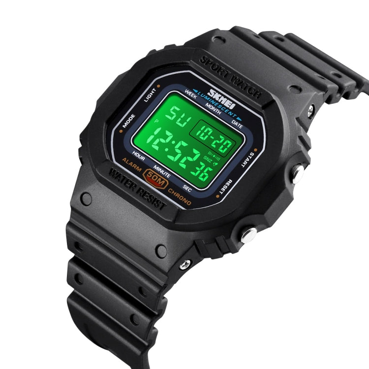 skmei-1608-multi-function-student-electronic-watch-waterproof-timing-silicone-sports-watchblack