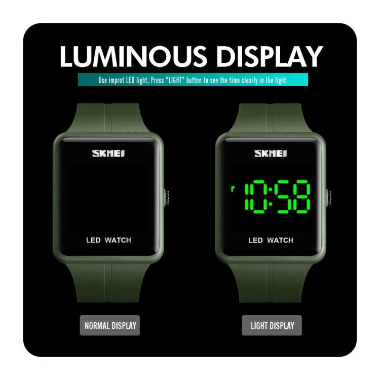 skmei-1541-fashion-led-watch-square-couple-model-waterproof-electronic-watch-silicone-watchblue