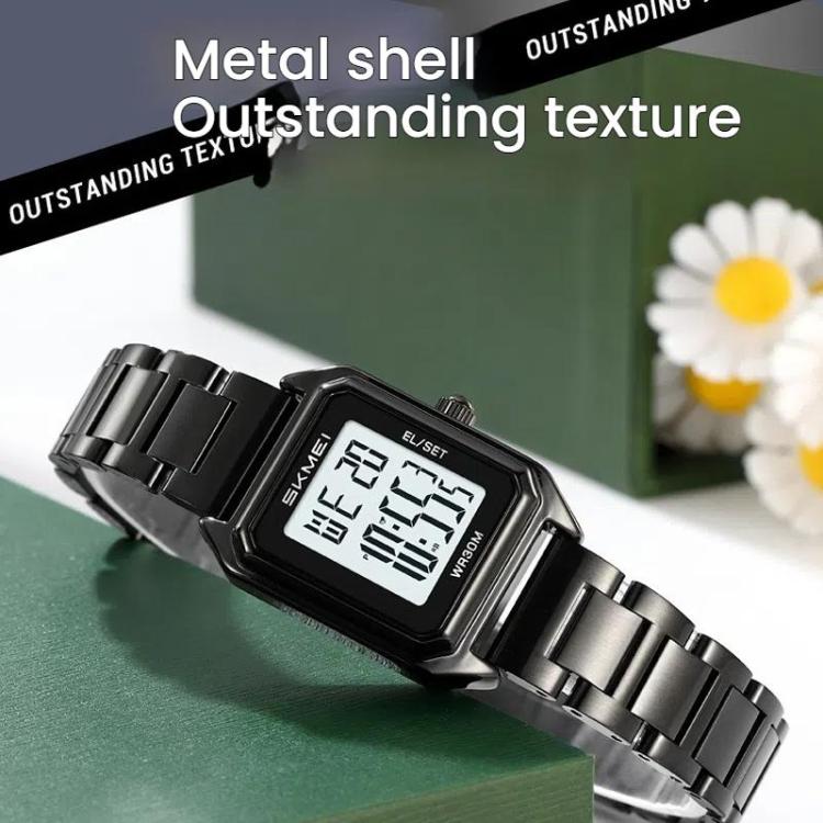 skmei-2493-small-women-electronic-watch-square-steel-strap-watch-style-silver-case-white