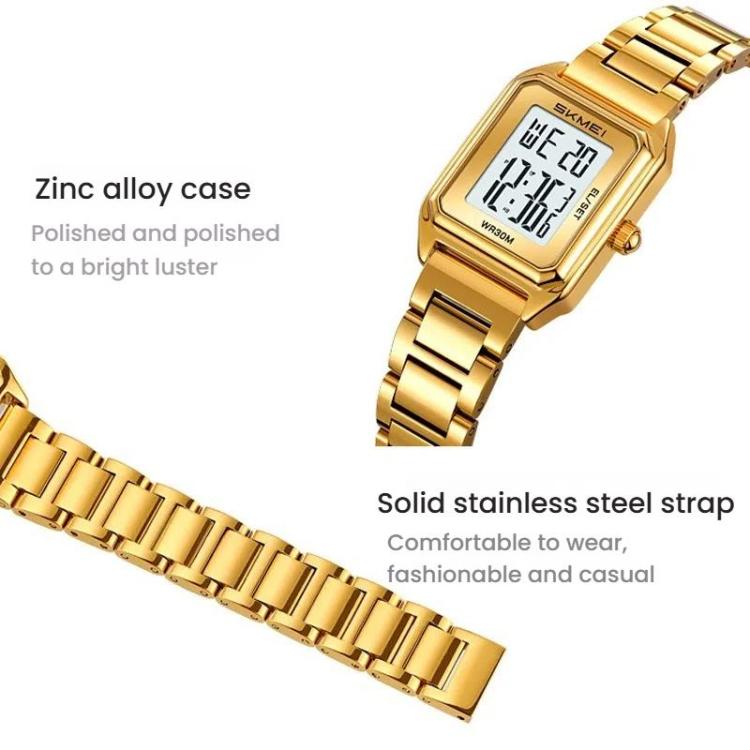 skmei-2493-small-women-electronic-watch-square-steel-strap-watch-style-gold-case-white
