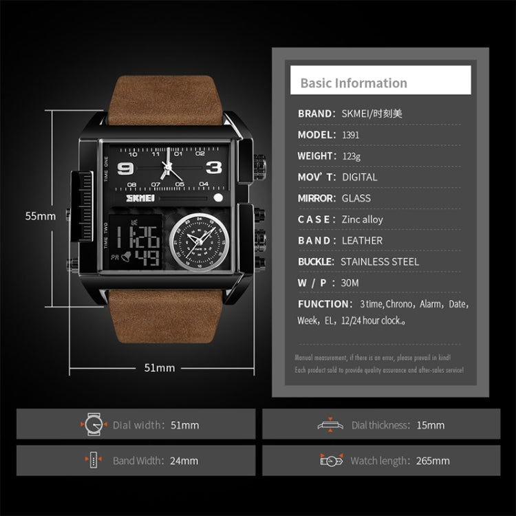 skmei-1391-multifunctional-men-business-digital-watch-30m-waterproof-square-dial-wrist-watch-with-leather-watchbandblack-brown